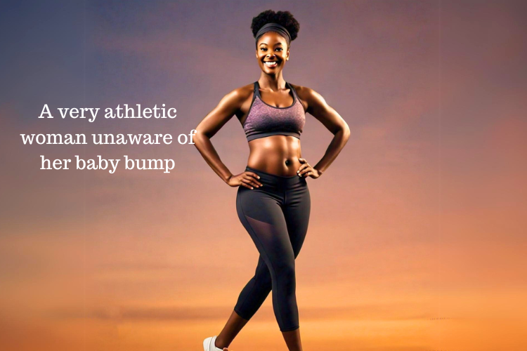 athletic pregnant woman